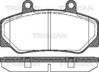 Triscan 8110 27935 - Тормозные колодки, дисковые, комплект autosila-amz.com