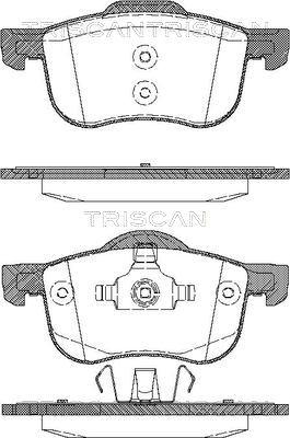 Triscan 8110 27003 - Тормозные колодки, дисковые, комплект autosila-amz.com