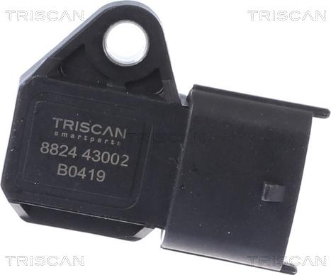 Triscan 8824 43002 - Датчик, давление во впускной трубе autosila-amz.com