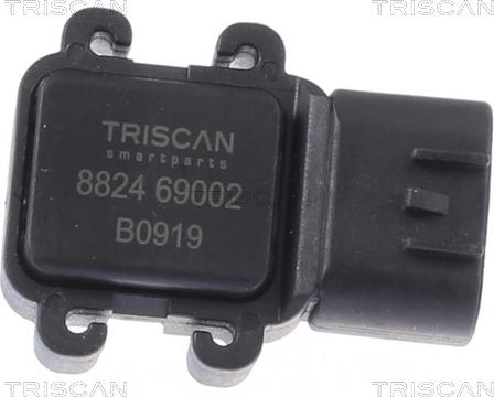 Triscan 8824 69002 - Датчик, давление во впускной трубе autosila-amz.com