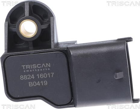 Triscan 8824 16017 - Датчик, давление во впускной трубе autosila-amz.com