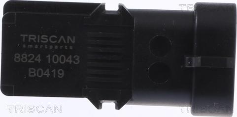 Triscan 8824 10043 - Датчик, давление во впускной трубе autosila-amz.com