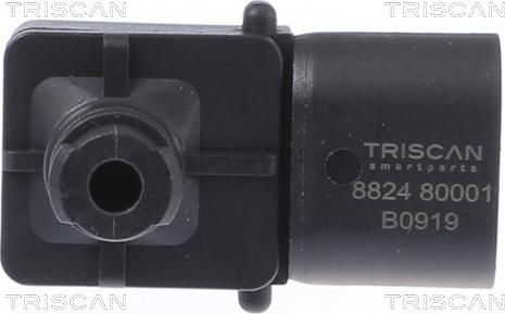 Triscan 8824 80001 - Датчик, давление во впускной трубе autosila-amz.com