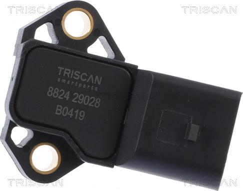 Triscan 8824 29028 - Датчик, давление во впускной трубе autosila-amz.com