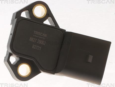 Triscan 8827 29002 - Датчик, давление наддува ! \AUDI, SEAT, SKODA, VW TIGUAN 1.5 TSI 19>, A1 1.0 TFSI 15>18, A1 1.0 TFSI autosila-amz.com