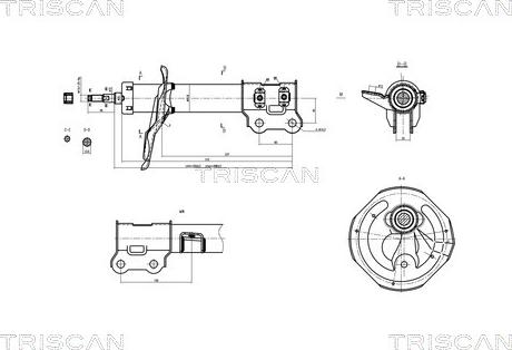 Triscan 8705 43104 - Амортизатор autosila-amz.com