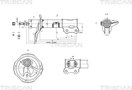 Triscan 8705 43103 - Амортизатор autosila-amz.com