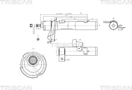 Triscan 8705 16105 - Амортизатор autosila-amz.com