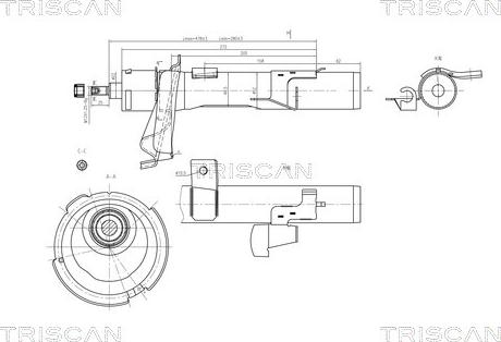 Triscan 8705 16106 - Амортизатор autosila-amz.com