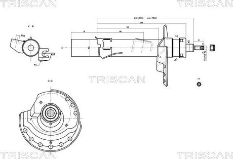 Triscan 8705 16107 - Амортизатор autosila-amz.com