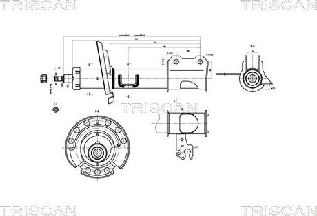 Triscan 8705 10104 - Амортизатор autosila-amz.com