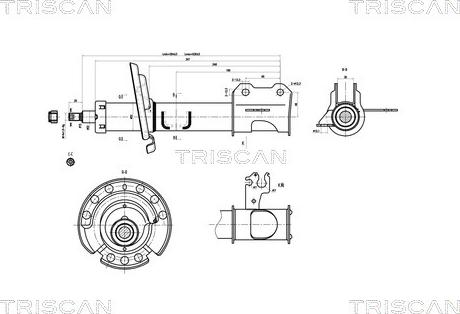 Triscan 8705 10103 - Амортизатор autosila-amz.com