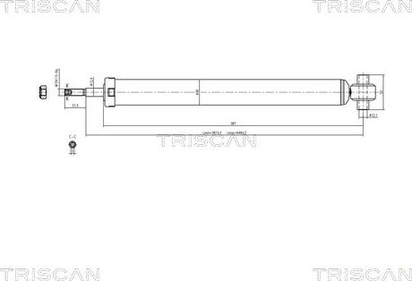 Triscan 8705 10201 - Амортизатор autosila-amz.com