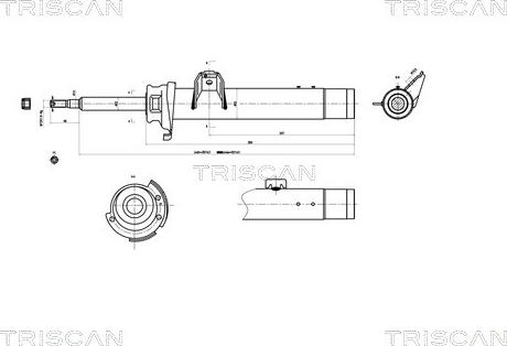 Triscan 8705 11101 - Амортизатор autosila-amz.com