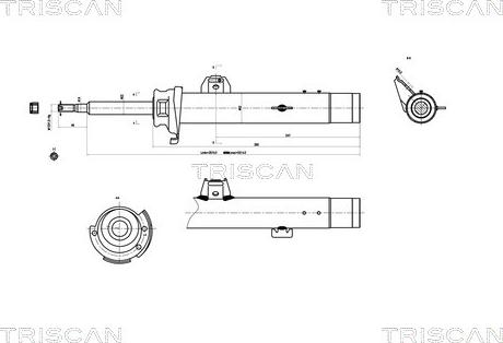 Triscan 8705 11102 - Амортизатор autosila-amz.com