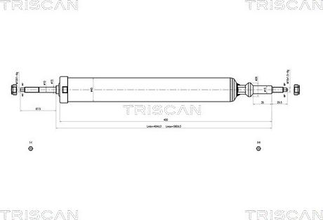 Triscan 8705 11201 - Амортизатор autosila-amz.com