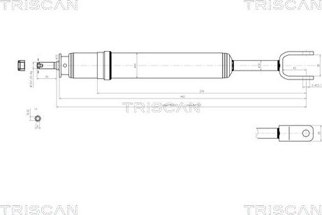 Triscan 8705 29109 - Амортизатор autosila-amz.com