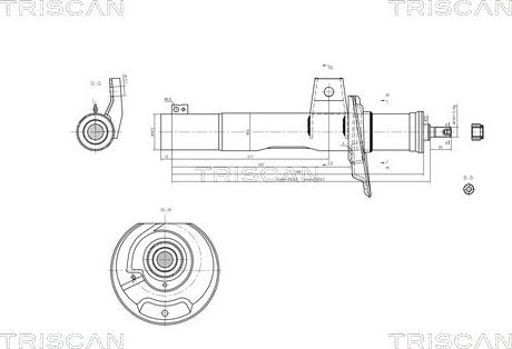 Triscan 8705 29106 - Амортизатор autosila-amz.com