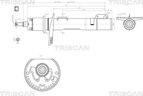 Triscan 8705 29102 - Амортизатор autosila-amz.com