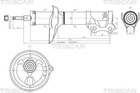 Triscan 8705 29110 - Амортизатор autosila-amz.com