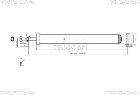 Triscan 8705 29202 - Амортизатор autosila-amz.com