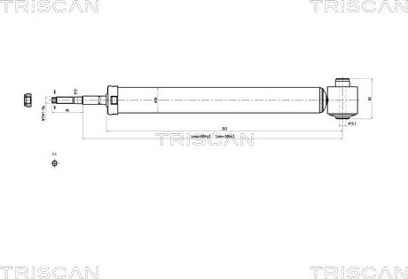 Triscan 8705 29211 - Амортизатор autosila-amz.com