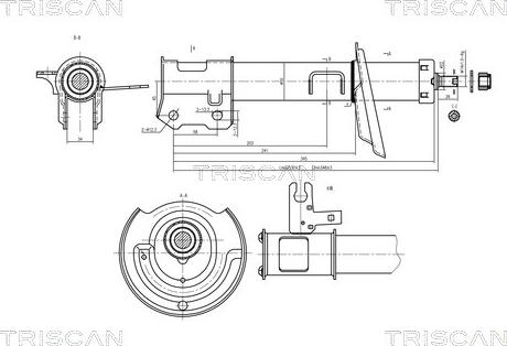 Triscan 8705 24104 - Амортизатор autosila-amz.com