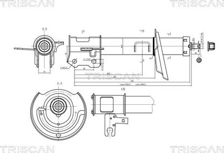 Triscan 8705 24105 - Амортизатор autosila-amz.com