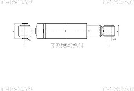 Triscan 8705 24201 - Амортизатор autosila-amz.com