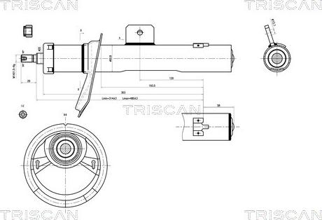 Triscan 8705 28101 - Амортизатор autosila-amz.com