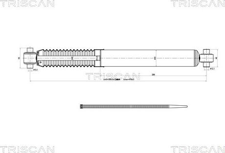 Triscan 8705 28204 - Амортизатор autosila-amz.com