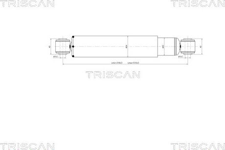 Triscan 8705 23202 - Амортизатор autosila-amz.com