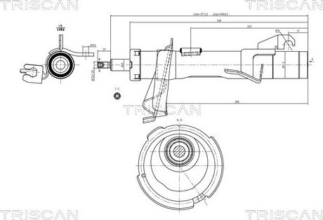 Triscan 8705 27103 - Амортизатор autosila-amz.com