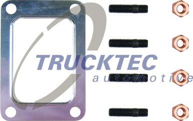Trucktec Automotive 01.43.311 - Ремкомплект (прокладка+шпильки+гайки) в соединении турбокомпрессора и выпускного коллектора MB OM 35 autosila-amz.com