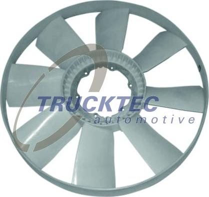 Trucktec Automotive 01.19.121 - вентилятор! крыльчатка вентилятора 8 лопастей d180/750 \MB Actros/Axor OM501/502 autosila-amz.com