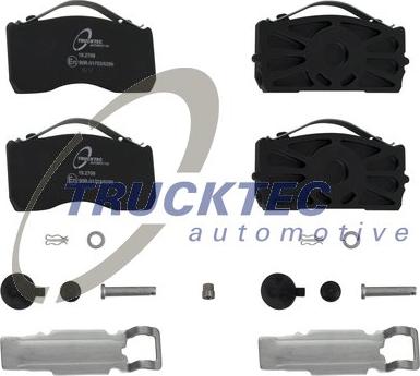 Trucktec Automotive 01.35.243 - Тормозные колодки, дисковые, комплект autosila-amz.com
