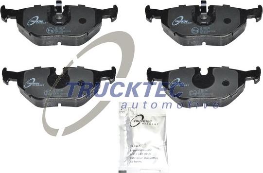 Trucktec Automotive 08.34.106 - Тормозные колодки, дисковые, комплект autosila-amz.com