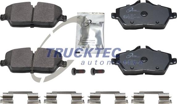 Trucktec Automotive 08.34.120 - Тормозные колодки, дисковые, комплект autosila-amz.com