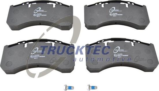 Trucktec Automotive 03.35.041 - Тормозные колодки, дисковые, комплект autosila-amz.com