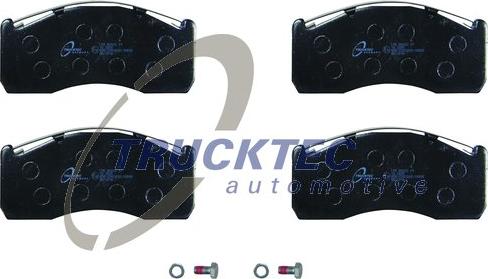 Trucktec Automotive 03.35.039 - Тормозные колодки, дисковые, комплект autosila-amz.com