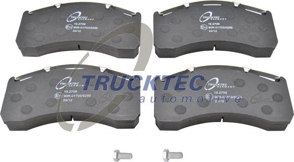 Trucktec Automotive 03.35.038 - Тормозные колодки, дисковые, комплект autosila-amz.com