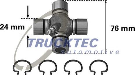 Trucktec Automotive 02.34.017 - Шарнир, продольный вал autosila-amz.com