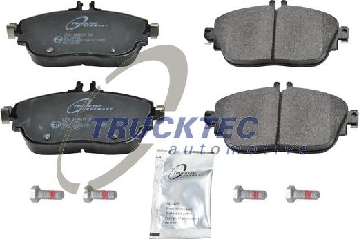 Trucktec Automotive 02.35.432 - Тормозные колодки, дисковые, комплект autosila-amz.com