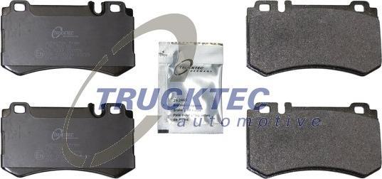 Trucktec Automotive 02.35.561 - Тормозные колодки, дисковые, комплект autosila-amz.com