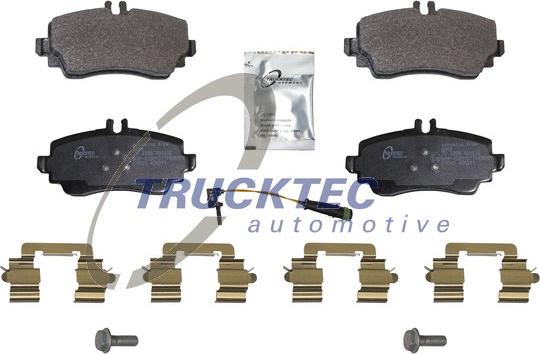 Trucktec Automotive 02.35.563 - Тормозные колодки, дисковые, комплект autosila-amz.com