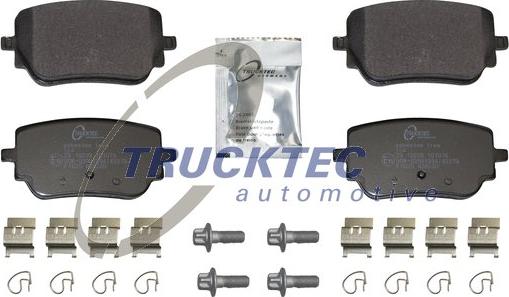 Trucktec Automotive 02.35.625 - Тормозные колодки, дисковые, комплект autosila-amz.com
