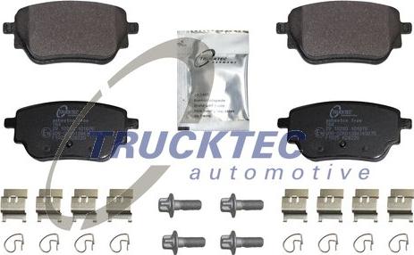 Trucktec Automotive 02.35.626 - Тормозные колодки, дисковые, комплект autosila-amz.com