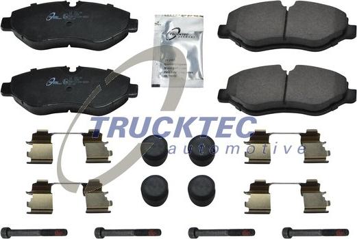 Trucktec Automotive 02.35.196 - Тормозные колодки, дисковые, комплект autosila-amz.com