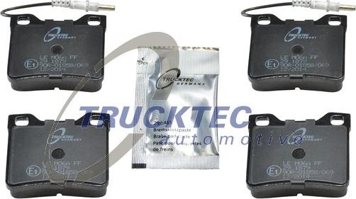 Trucktec Automotive 02.35.145 - Тормозные колодки, дисковые, комплект autosila-amz.com