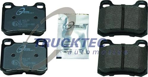 Trucktec Automotive 02.35.143 - Тормозные колодки, дисковые, комплект autosila-amz.com